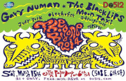 Gary Numan Splinter Tour Poster Austin